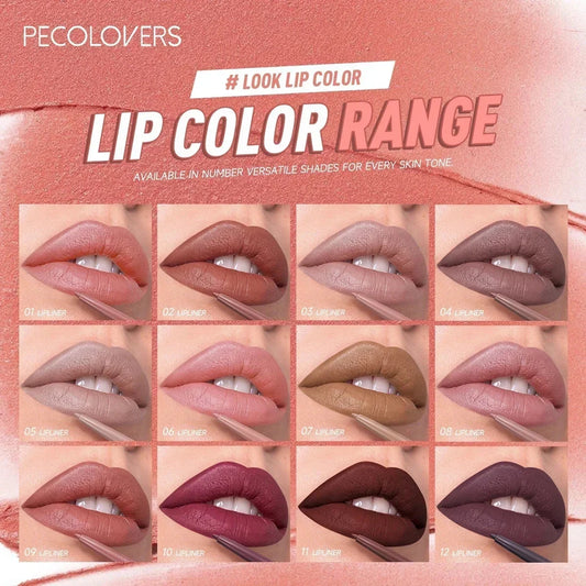 1PC Matte Lip Liner, Waterproof, Easy To Color, Durable, Three-dimensional Lips, Long-lasting, Women's Gift Good Vibrations