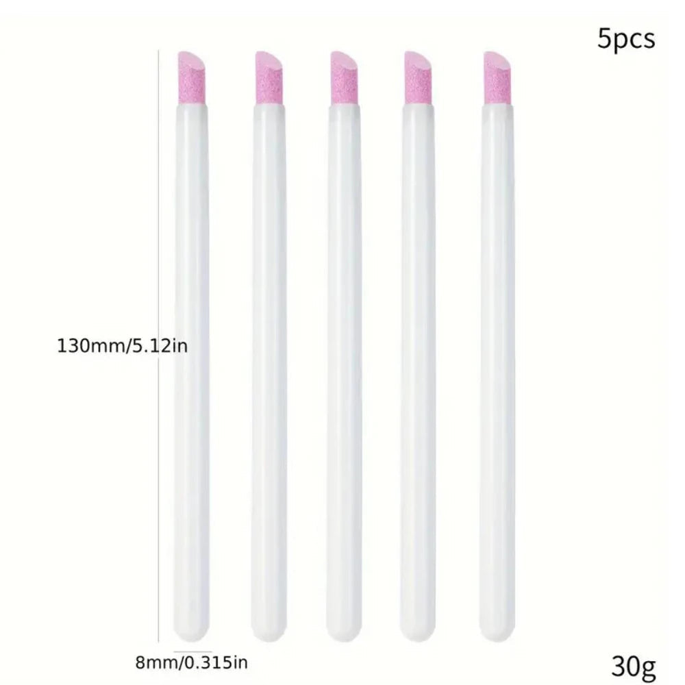 7/10/12/15/20m Pink French Nail Art Liner Painting Brush 5Pcs/set Ultra-thin Elongated Lines Nail Drawing Pen Brush DIY Manicure Good Vibrations