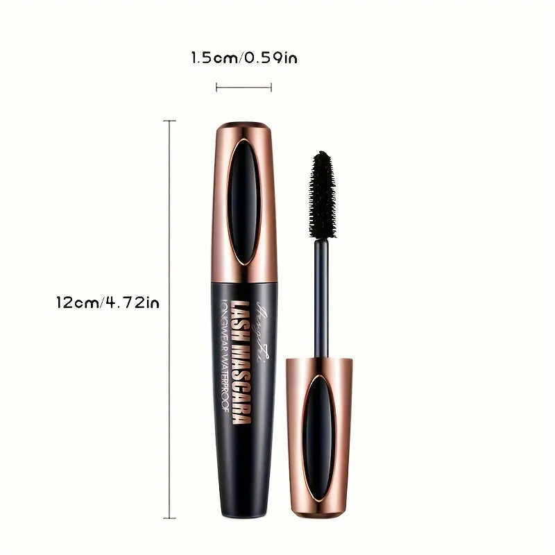 4D Lash Mascara Black Eye Lashes Waterproof & Smudge-Proof Long-Lasting No Flaking Natural No Clumping, All Day Exquisitely Full Good Vibrations