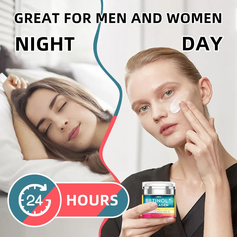 50ml Retinol Face Cream Moisturizing Firming Brightening skincare Collagen Hyaluronic Acid Creams Facial Skin Care Products Good Vibrations
