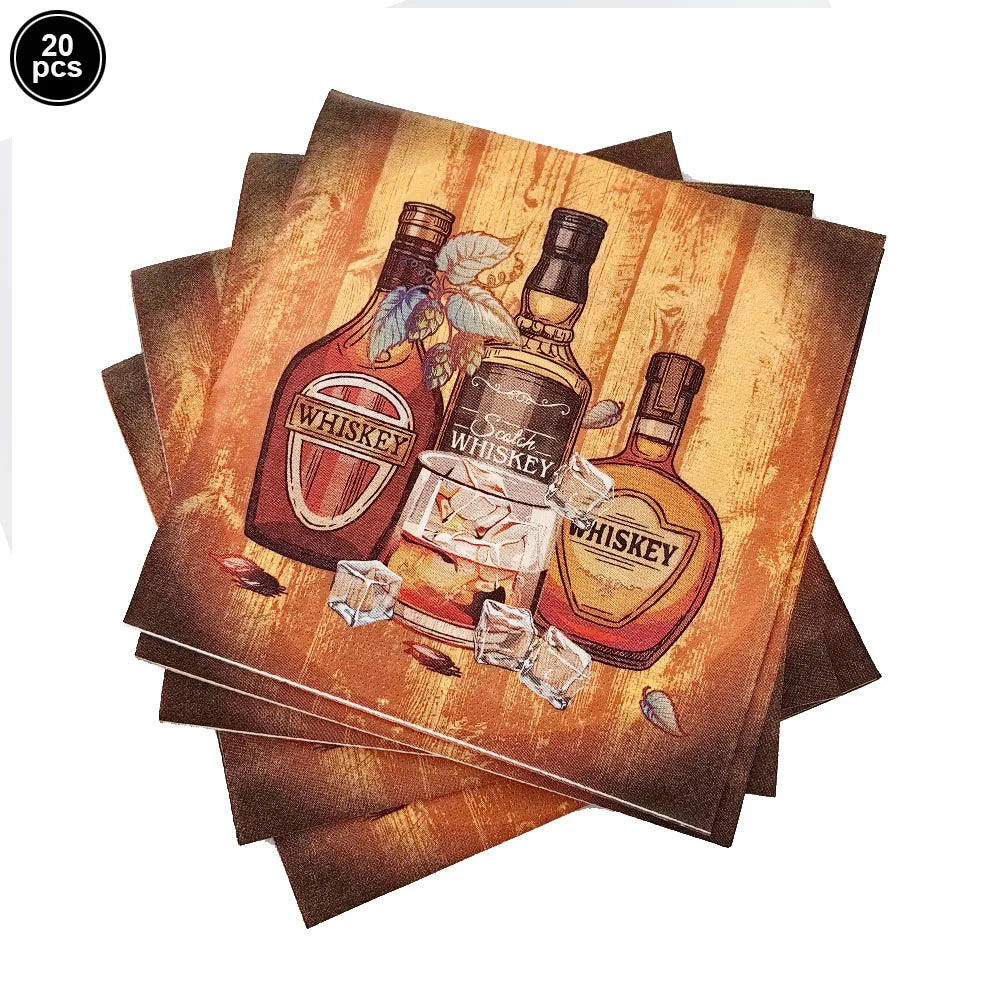 Whiskey Birthday Party Decorations Balloons Hanging Swirls Tablecloth Beers 30th 40th 50th Whiskey Birthdayy Party Decorations Good Vibrations