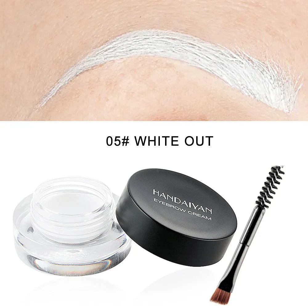 HANDAIYAN 12 Color Waterproof Eyebrow Cream Professional Eyeliner Eyebrow Gel High Brow Tint Black Eye Brow Makeup Tools Good Vibrations
