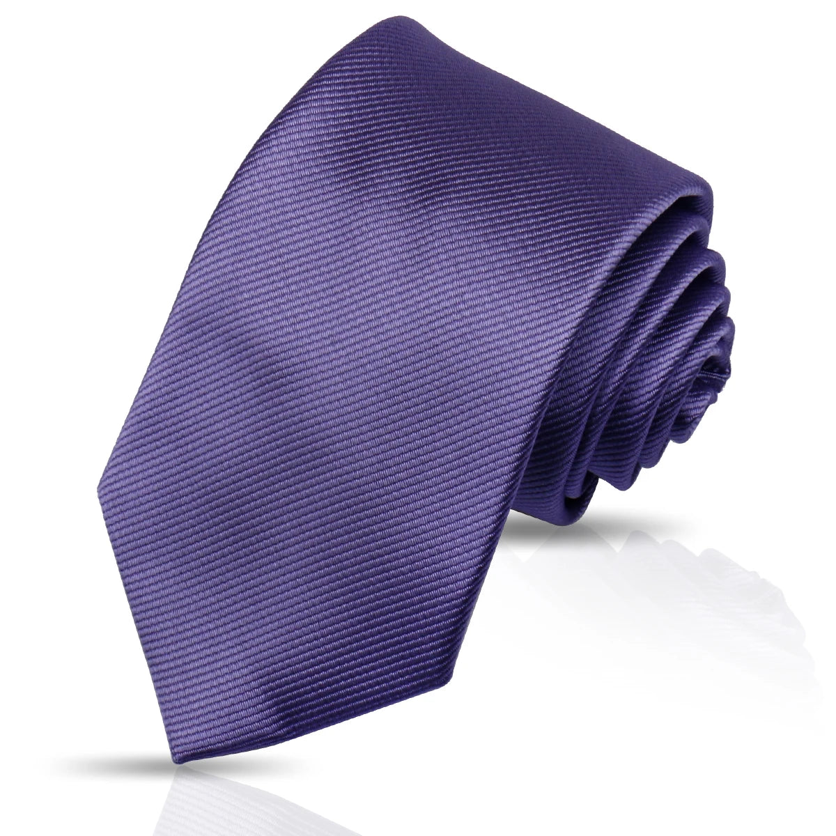 Ties For Men Solid Necktie Wedding Business Ties 7.5cm Slim Coffee Wine Classic Neckties Mens Business Gift Fashion Gravats Good Vibrations