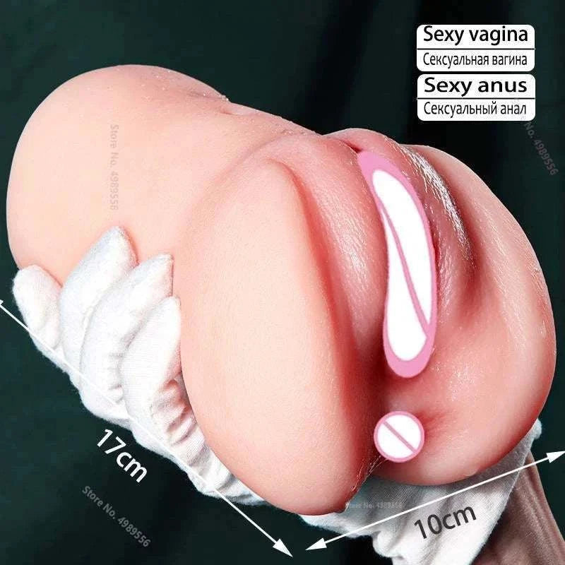 Real Vagina Toy Sex Doll Masturbators Sext Toy for Man Silicone Pussies Erotic Toys Gadgets 2 in 1 Pussys for Men 18 Pussy Anal GOOD Vibrations