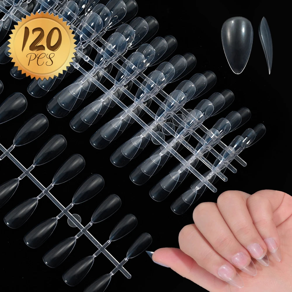 120pcs Pink French Tip Press-On Nails Medium Length Square Shape With Glossy Finish False Nails Full Cover Pre-Shaped Fake Nails Good Vibrations