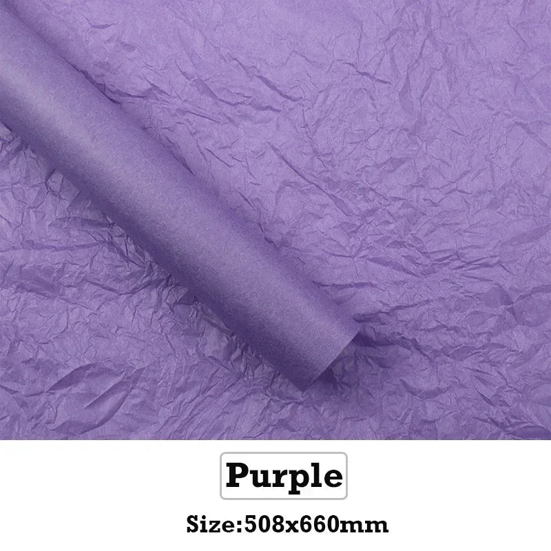 10pcs 50*66cm Flower Wrapping Paper Flower Bouquet DIY Craft Paper Wedding Birthday Baby Shower Party Gift Packing Supplies Good Vibrations
