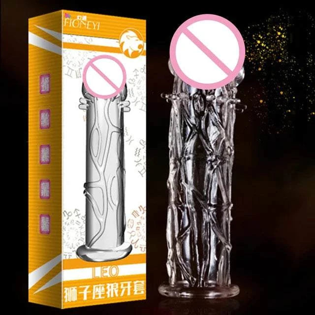 Particles Condoms Reusable Sex Toys High Sensitivity Sleeves