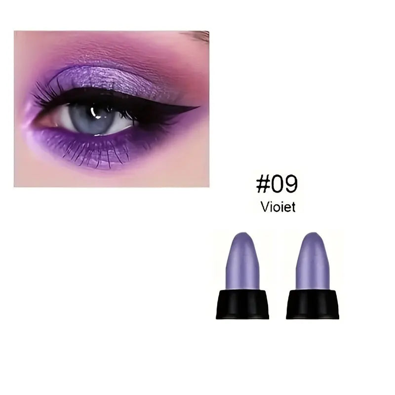 16 Colors Pearlescent Eyeliner, Color Glitter Waterproof Long-Lasting Eye Makeup Non-smudge Eyeliner Good Vibrations