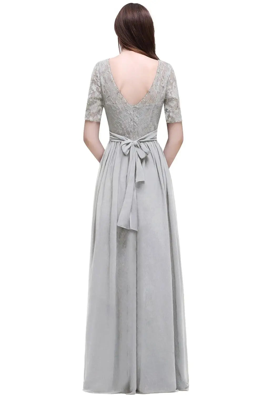 Women Plus Size Lace Chiffon Bridesmaid Dresses Long For Wedding Elegant A Line Evening Party Gown Guest Prom Vestidos De Soiree