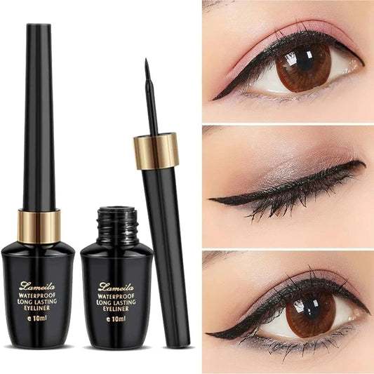 Long-lasting hard-tipped gel eye ultra-fine waterproof black liquid eyeliner pen Good Vibrations