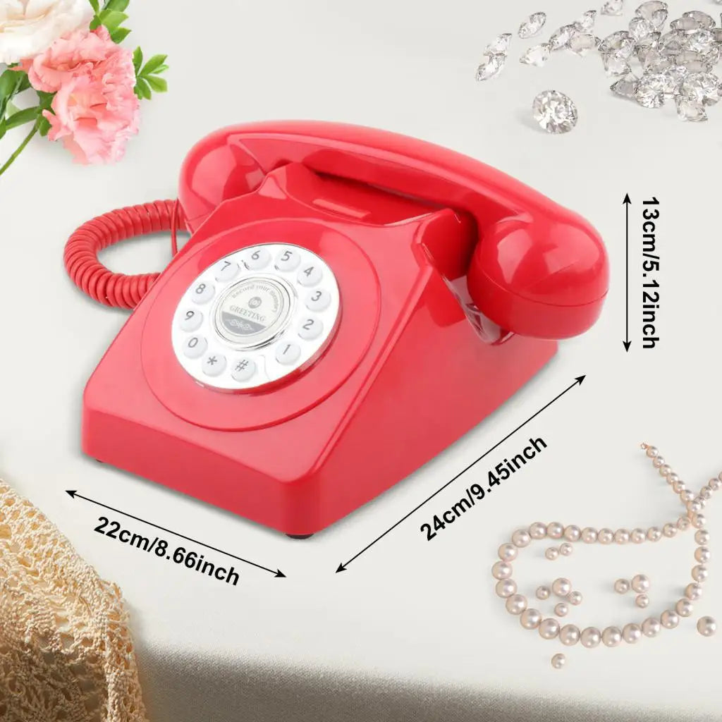 Audio Guestbook Phone Wholesale Wedding Party Gathering Guestbook Antique Telephones with Recording Function Retro Phone Good Vibrations
