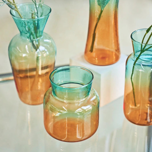 Nordic Mini Vase Creative Flower Vases Decorative Glass Bottles Wedding Centerpieces Home Decor Decoration Good Vibrations