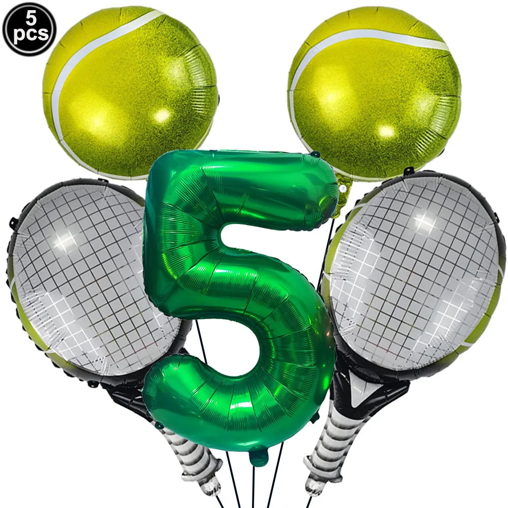 Tennis Party Supplies Paper Plate Napkin Cup Tableware for Boys Baby Shower Tennis Ball Sports Themed Party Birthday Decoration Good Vibrations