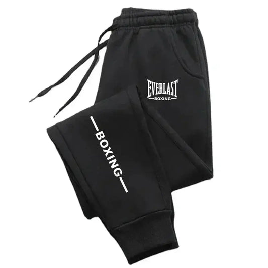 2025 Autumn EVERLAST Printed Jogging Pants Men's Tracksuit Pants for Men Sweatpants Jogger Men Brushed Gym Women Winter Trousers Good Vibrations