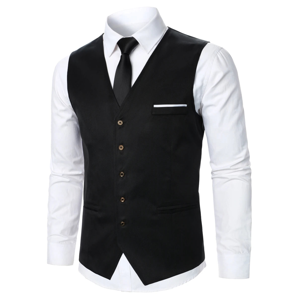 Men Suit Vest Coat Stripe Fabric Open Button Design Classic Design Causal Business Fashion Slim Fit Men Suit Good Vibrations