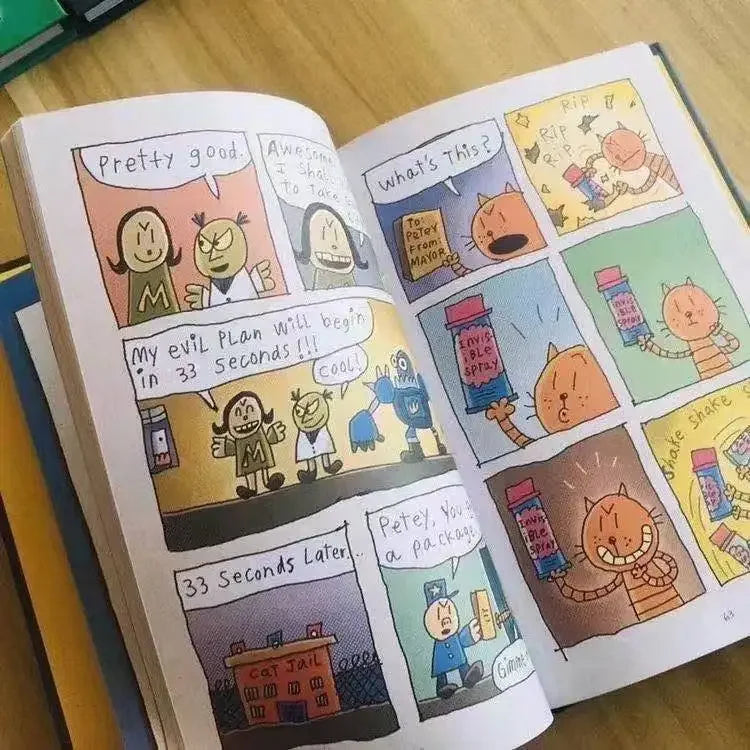 15Books Dog Man Detective Dog's Adventures Volumes 1-15 Hardcover New Edition Set Picture Book Comic Click-to-Read Version Good Vibrations