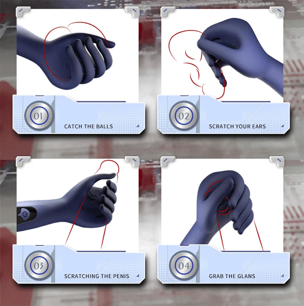 Glans Trainer for Men Powerful Vibrating Penis G Spot Masturbator Soft Fingertip Prolong Endurance Massage Vibrator Erotic Toys Good Vibrations Adult Super Store