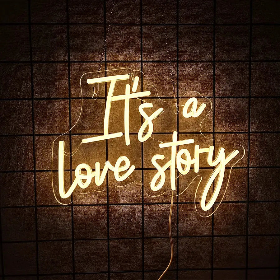 Neon Wedding Sign, Led Letter Lights Used For Valentine'S Day Party, Wedding Background Aesthetic Decor, Usb Power Supply Light Good Vibrations