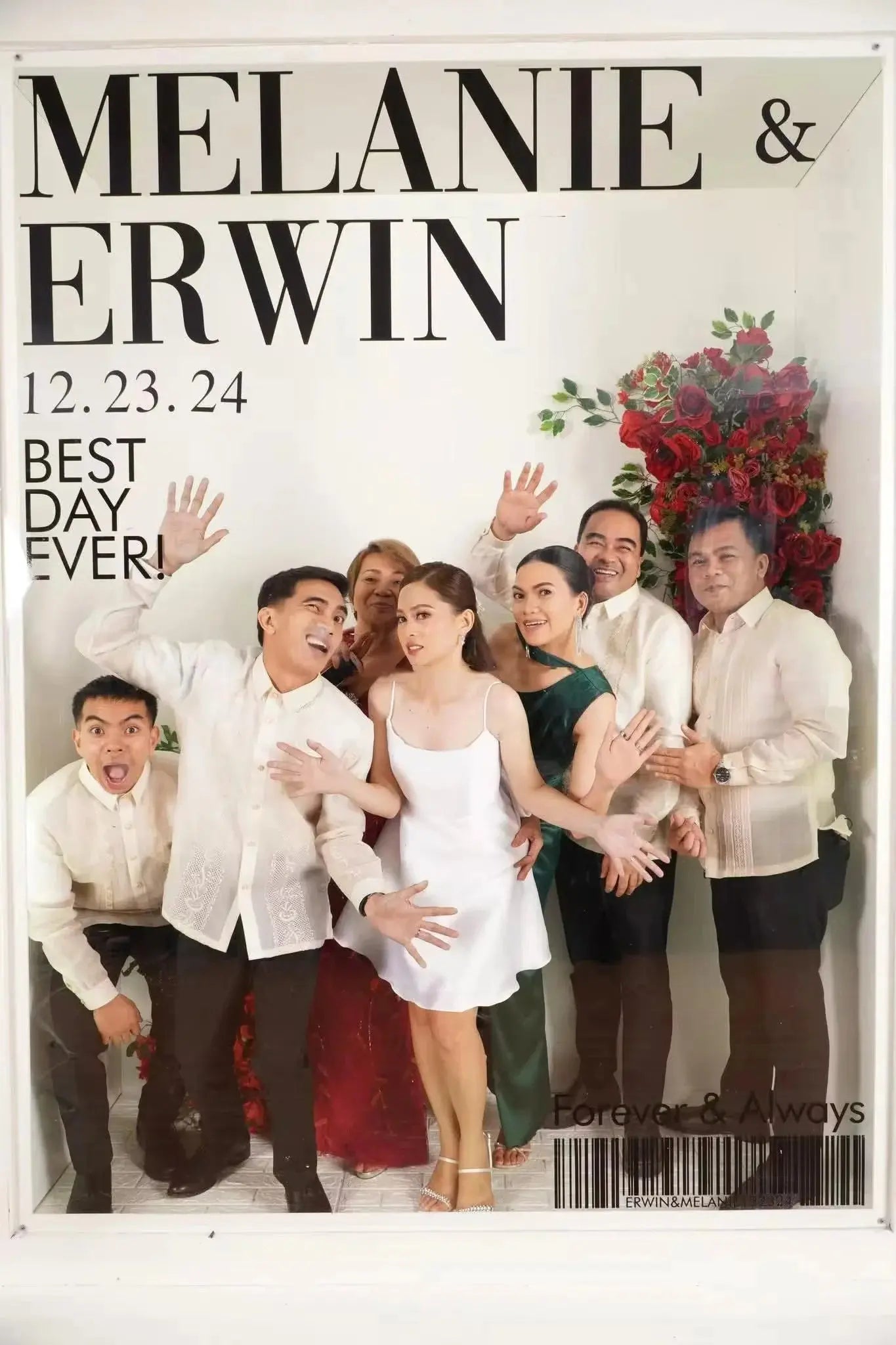 Weddings Photography Background decoration Props PVC magazine photo booth backdrop party event led photo booth with led Good Vibrations