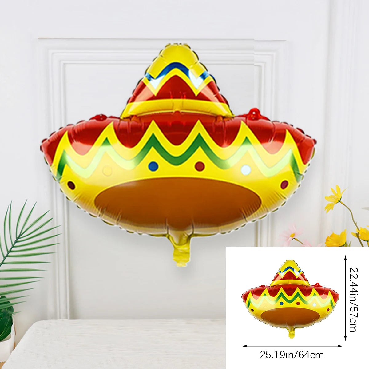 2025 Fiesta Party Decoration Balloons Mexican Fiesta Party Decorations Taco Luau Decorations Birthday Party Supplies Home Decor Good Vibrations