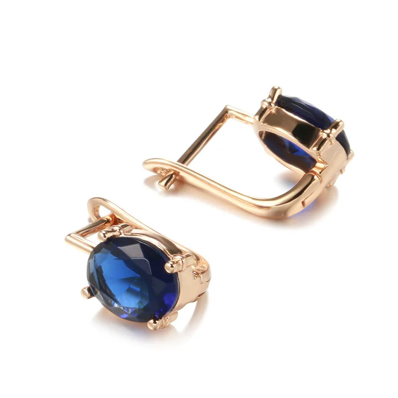 Real 14k Gold sapphire earring for Women To Join Party Peridot Gemstone Anillos De Wedding Diamante Engagement Jewelry Good Vibrations