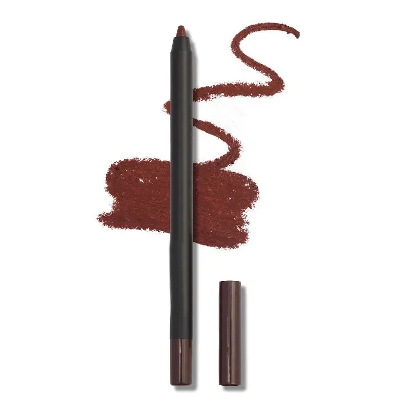 12 Color Matte Brown Lip Liner Waterproof Long Lasting Moisturizing Sexy Lip Pencil Women Natural Lipstick Makeup Lip Cosmetics Good Vibrations