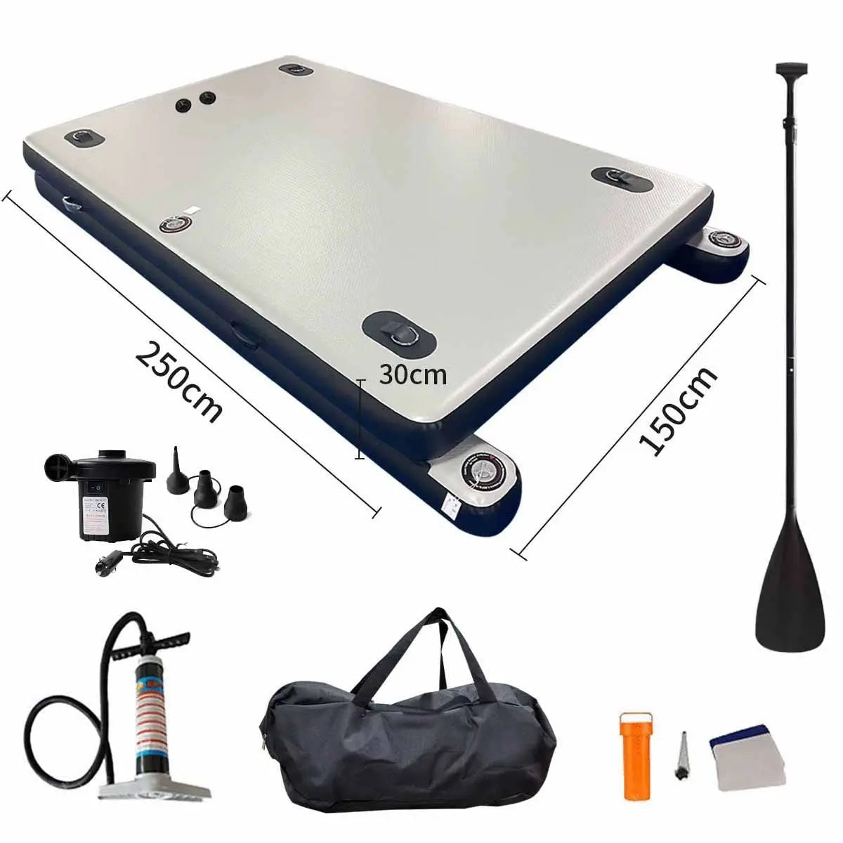 Thickened portable folding inflatable fishing floating platform Luya boat professional fishing platform Good Vibrations