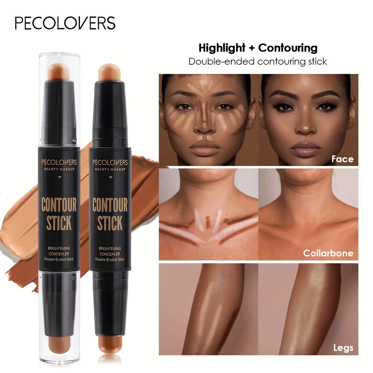 Face Concealer Contouring For Face Bronzer Beauty Contour Makeup Base Foundation Cream For Women's Cosmetics New Good Vibrations