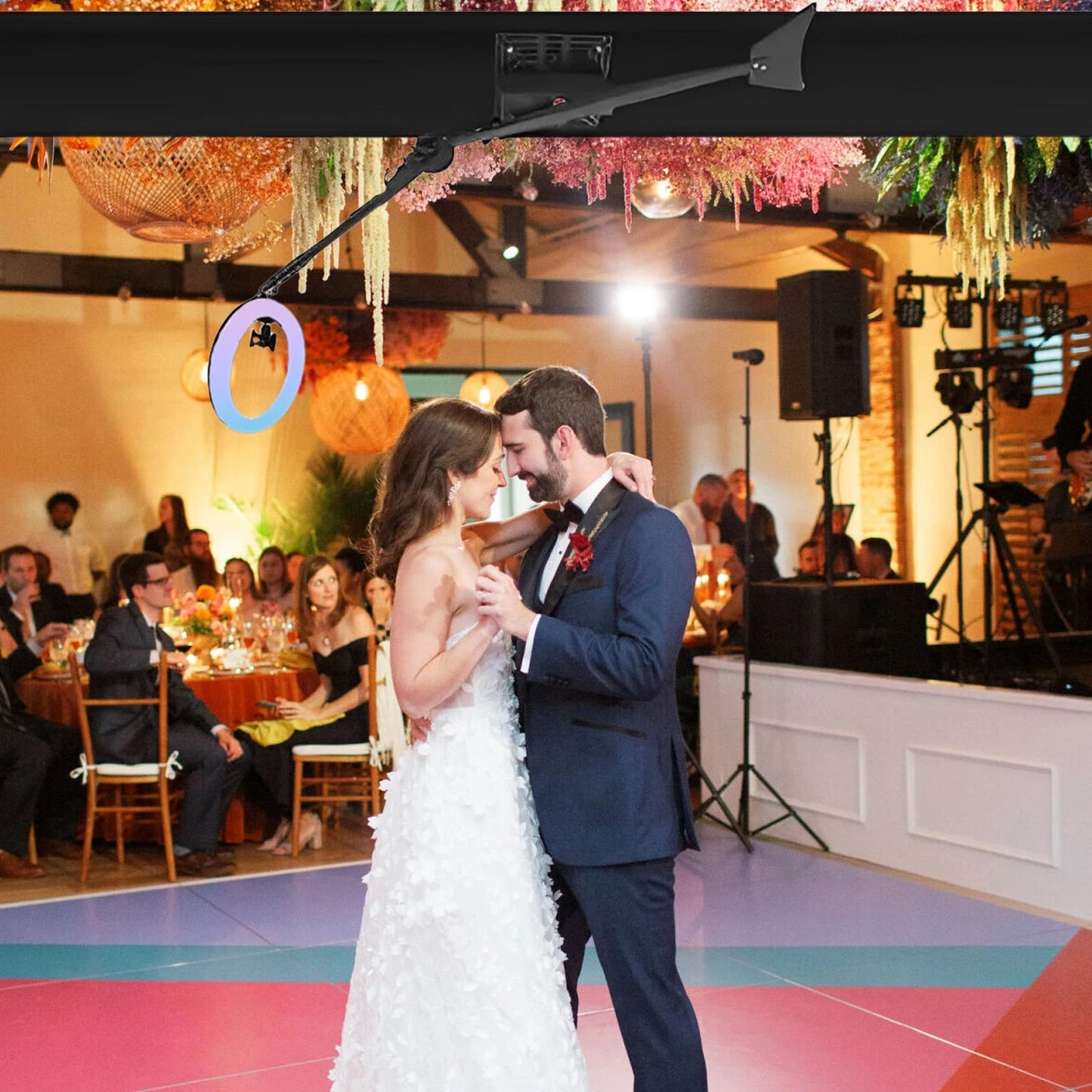 7-15ppl Portable photo booth 360 selfie overhead 360 photo booth automatic with ring light,Free Logo,for parties wedding event Good Vibrations