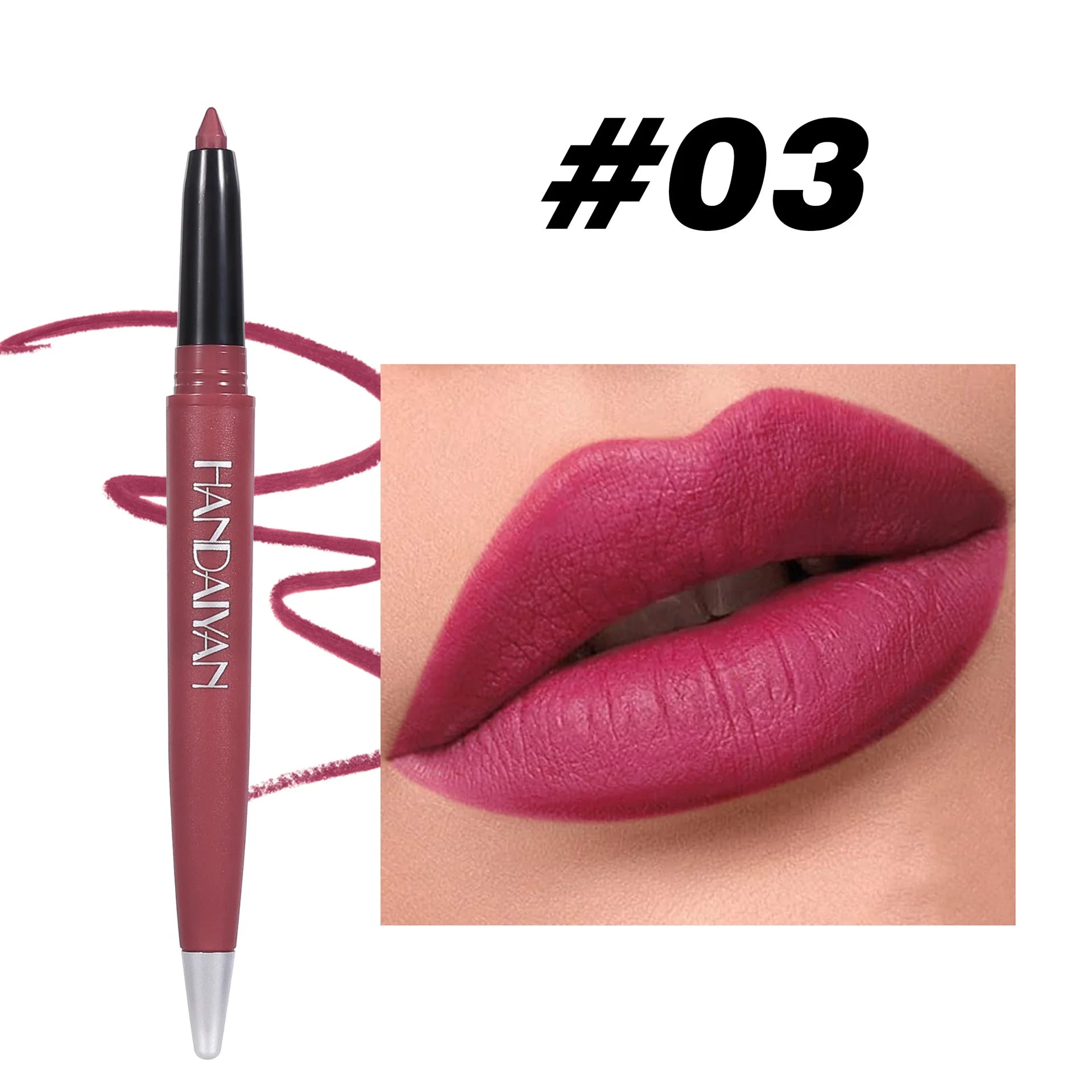 Long Wearing Matte Lipliner Set 6 Colors Creamy Texture Lip Defining Pencil Easy Glide Non Fading Makeup Must Have Good Vibrations