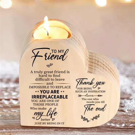 AAAEL-Gifts For Girlfriend, Candle Holder With Saying, Birthday, Wedding Anniversary, Birthday For Bestfriend, Friendship Good Vibrations