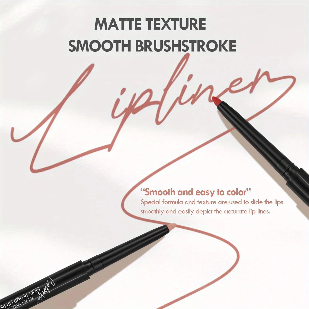 Lip Liner Waterproof, Sweatproof, Matte Multi-Color Correcting Lipstick Pencil Lip Makeup Cosmetics Mother's Day Gifts Good Vibrations