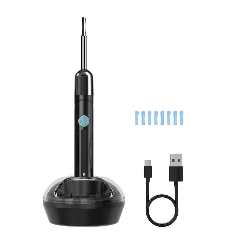 Visual Ear Cleaner Camera WIFI Ear Pick Waterproof 6LEDs Ear Sticks HD1080P 4.2MM Digital Ear Wax Removal Kits Ear Spoons Case Good Vibrations
