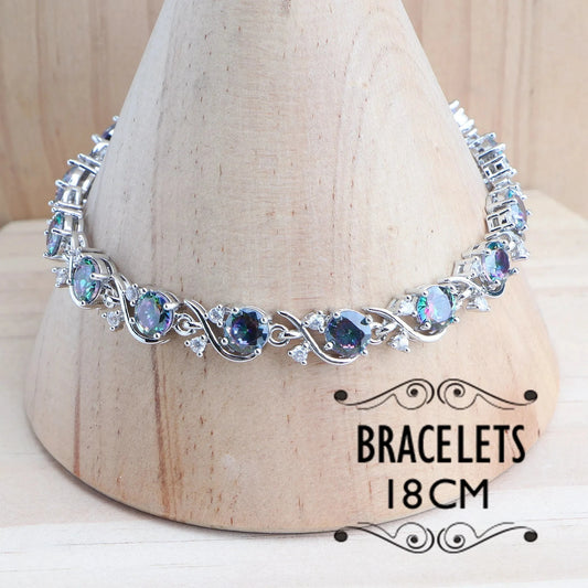 925 Sterling Silver Jewelry Sets For Women Wedding Jewelry Ladies Purple Zircon Earrings Bracelets Set Rings Pendant Necklace Good Vibrations Adult Super Store