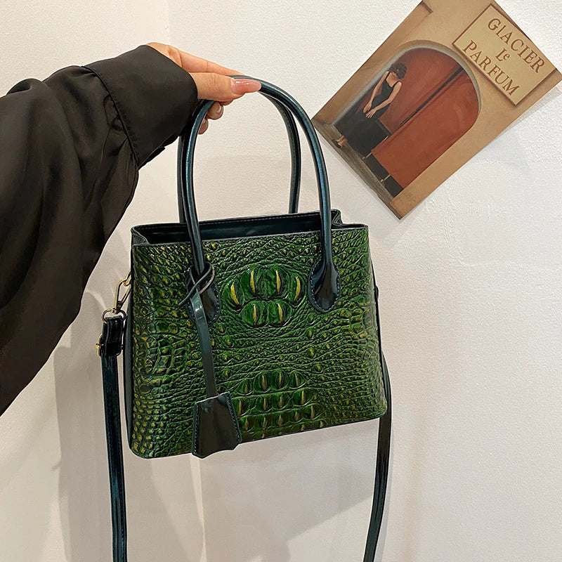 Luxury Handbag Top Brand Women Bags Designer Lady Bolsos Classic Hand Bag High Quality Alligator Leather Shoulder Crossbody Bags Good Vibrations