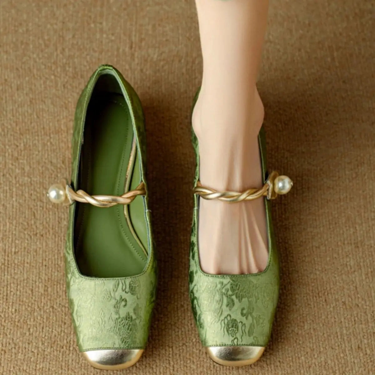 Shoes for Woman 2024 Flats Formal Women's Summer Footwear Low Heel Elegant Moccasins Flat Pointed Toe Non Slip on Promotion E 39 Good Vibrations