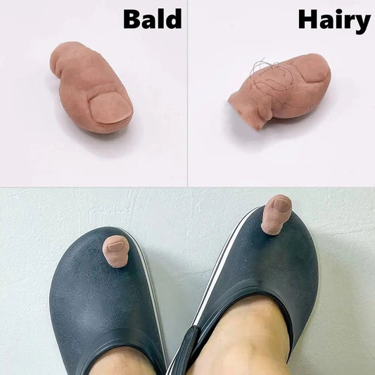 Funny Toe Shoe Charms DIY Mini 3D Stereoscopic Toe for Croc Accessories Unique Shoe Decoration Charms for Women Men Good Vibrations