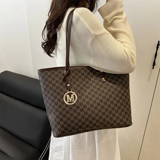 Large Capacity Letter Bag Commuting Tote Bag Women'S Popular Fashion Shoulder Bag Diamond Grid Large Capacity Handbag Good Vibrations