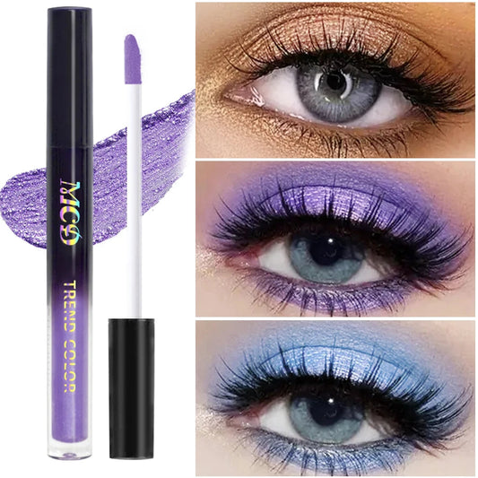 13-Shade Waterproof Liquid Eyeshadow Palette - High Shine  Long-Lasting & Smudge-Proof Makeup Set for Glamourous Looks glitter Good Vibrations