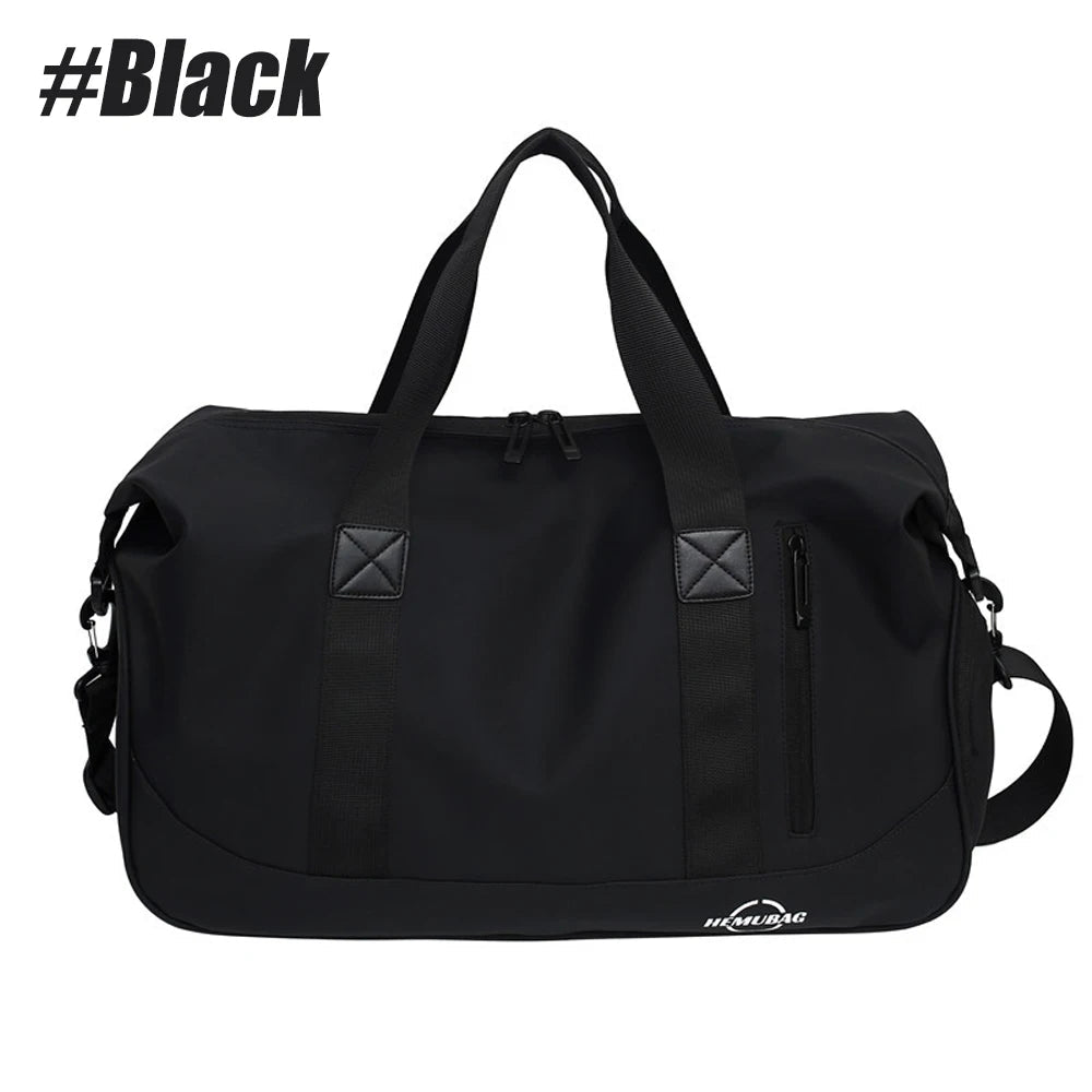 1PCS Gym Duffle Bag with Shoe & Wet Compartments, Multiple Pockets, Adjustable Shoulder Strap for Sports, Travel,Fitness,Workout Good Vibrations