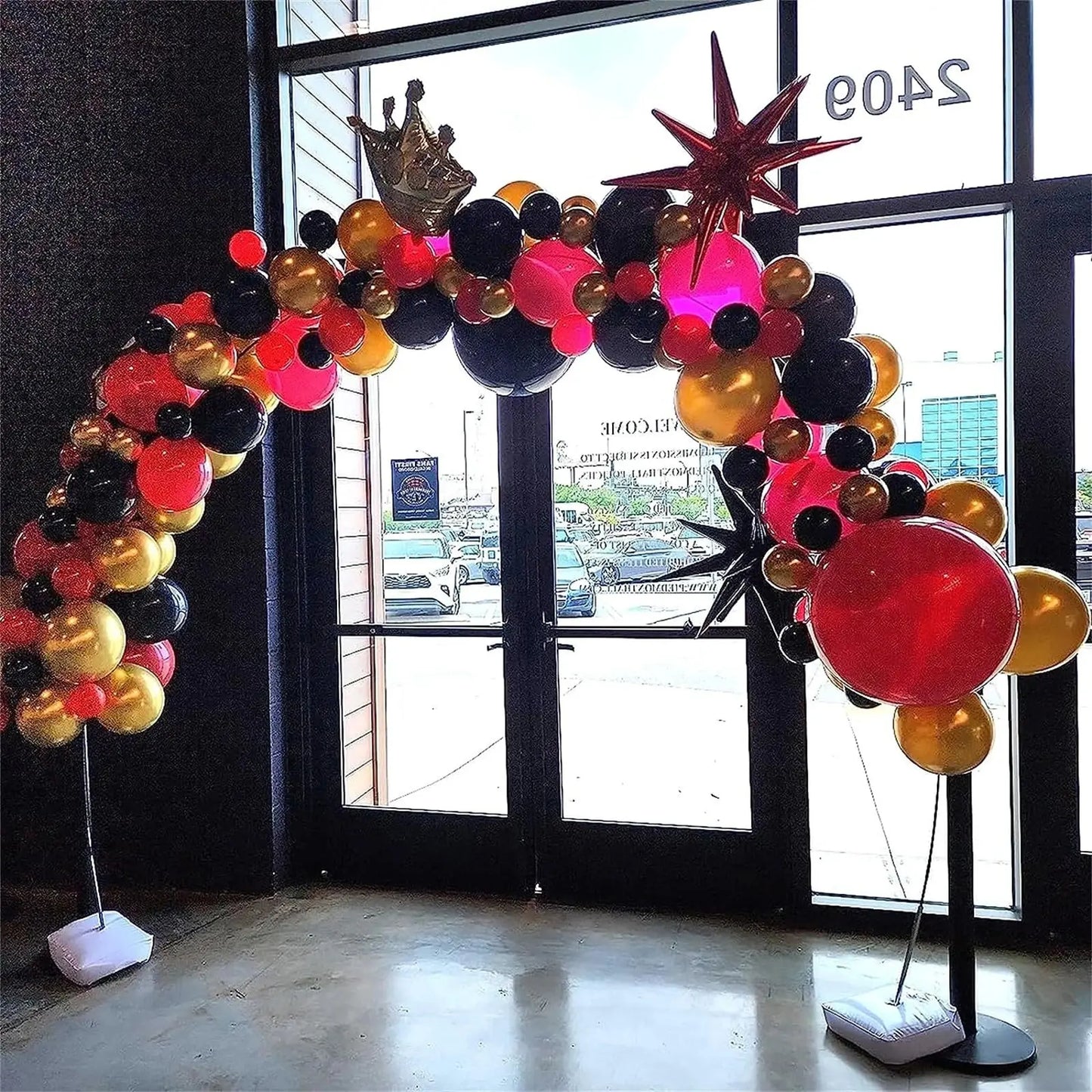 Casino Party Theme Dice Balloon Set, Crown Starburst Balloon, Suitable for Casino Decoration and Birthday Parties Good Vibrations