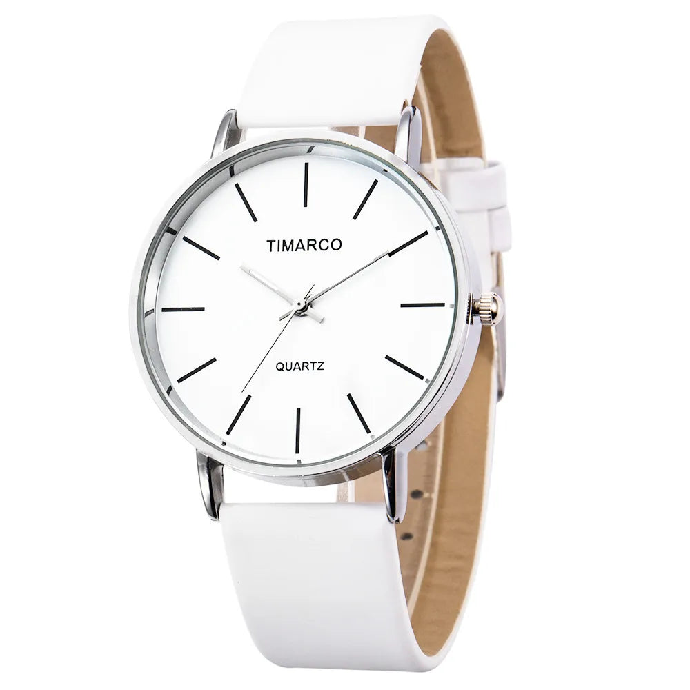 Women's Watches Simple Style Watch Fashion Metal Round Dial Analog Quartz Watch for Men Women Minimalist Watch Quartz Clock Good Vibrations