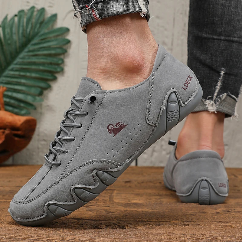 Shoes for Man Fashion Brand Loafers Soft Soled Comfortable Casual Walking Shoes Breathable Sports Tennis Outdoor Driving Shoes Good Vibrations