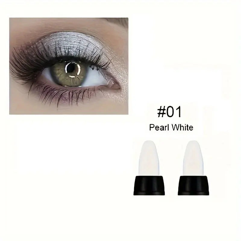 16 Colors Pearlescent Eyeliner, Color Glitter Waterproof Long-Lasting Eye Makeup Non-smudge Eyeliner Good Vibrations