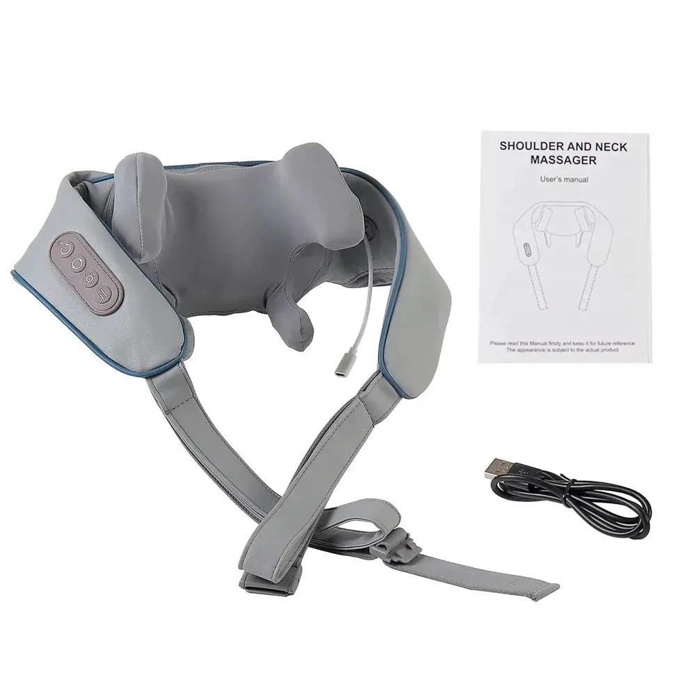 Wireless Neck And Back Massager Neck And Shoulder Kneading Massage Shawl Neck Cervical Relaxing Trapezius Massager Good Vibrations