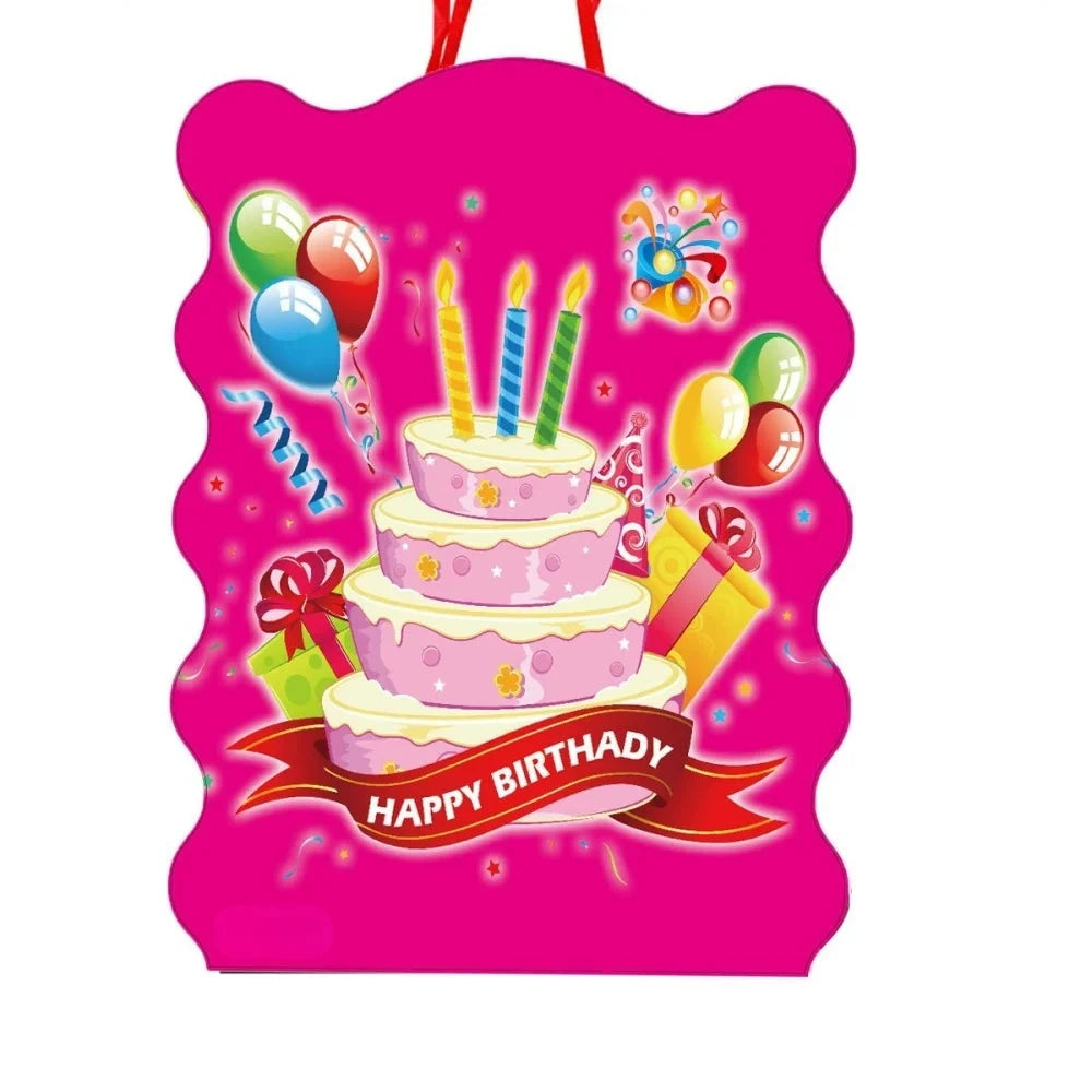 1pcs Birthday Theme Pinatas Kids Girl Boys Favors Pinata Smashing Candy Props Happy Birthday Party Game Decoration DIY Pinata Good Vibrations