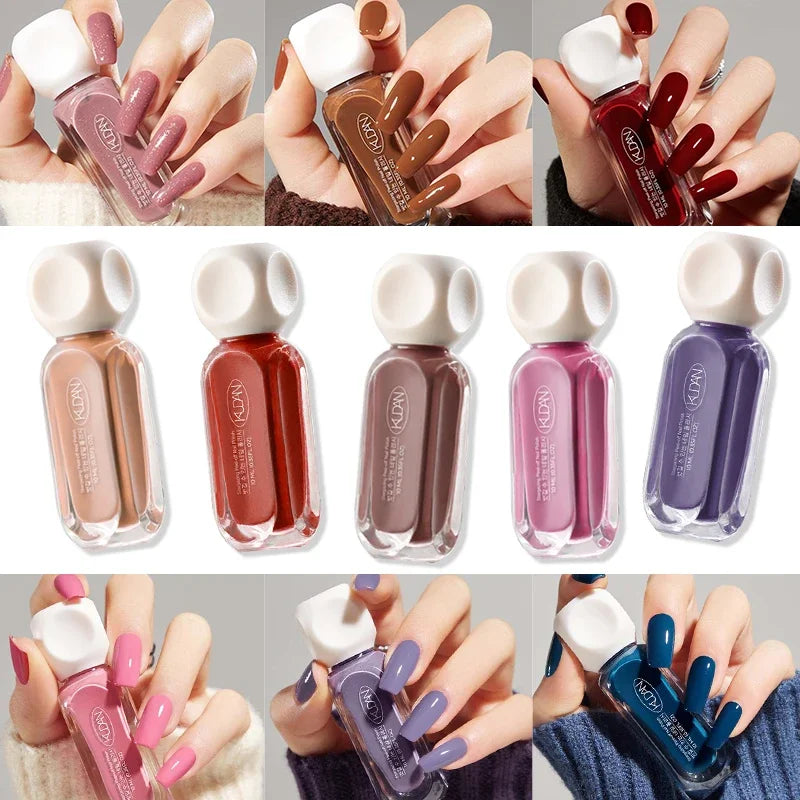 10ml Peel Off Water-Based Starry Nail Polish Fast Drying Long-Lasting Healthy And Brightening Effect No Need Lamp Cure Good Vibrations