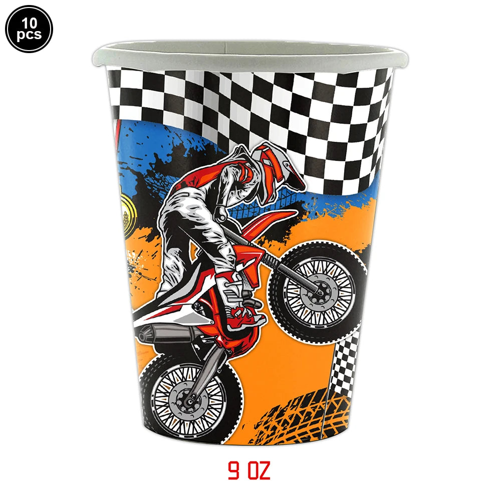 Motorcycle/Dirt Bike Birthday Party Decor Good Vibrations