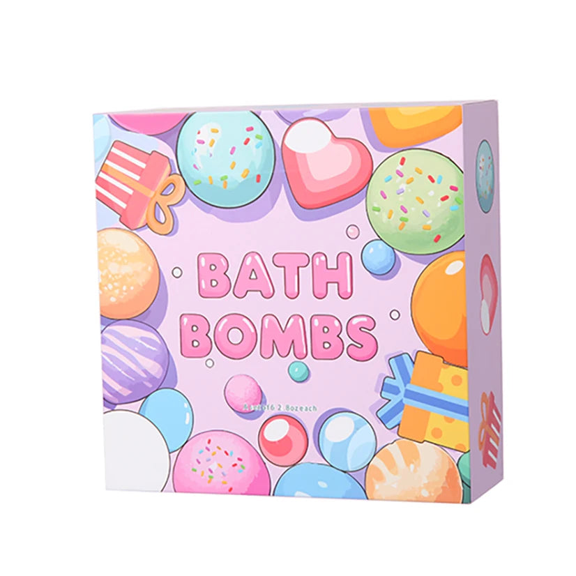 Bath Bombs Rose Gift for Women, 6pcs Handmade Bubble Bath Fizzes Rich in Essential Oils, Perfect for Christmas Good Vibrations Adult Super Store