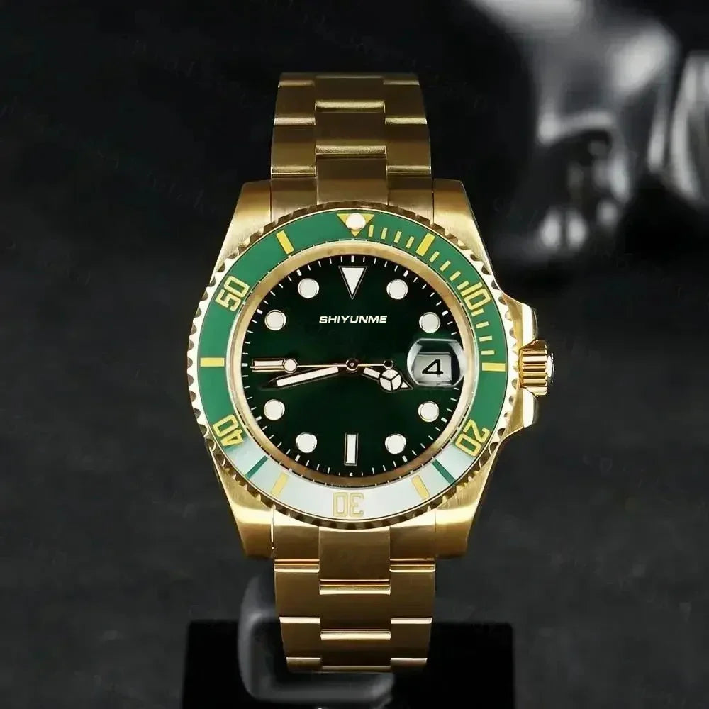 WATCH1 Store  Men's 904L Automatic Mechanical Watch Stainless Steel Bracelet Ceramic Waterproof Sapphire Glass Good Vibrations